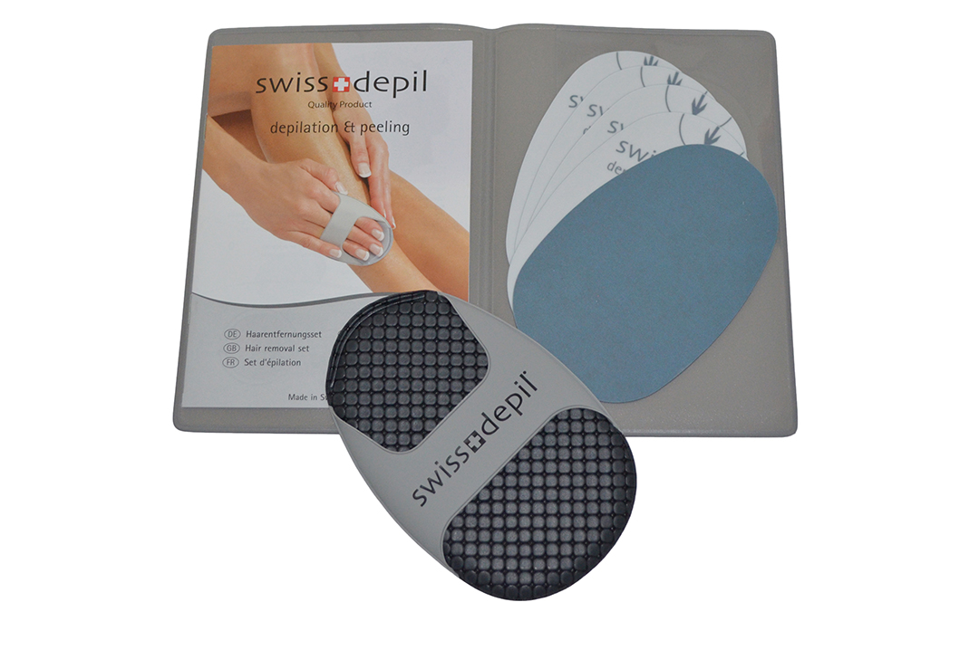 SwissDepil does not contain any blades, liquids or chemicals.
