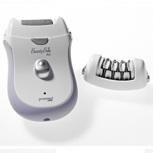 Promed Beauty Belle Duo è un pratico apparecchio a 2 funzioni per la cura della pelle dei piedi e per depilazione. 