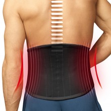 Turbo Med back bandage - targeted support for back-stressing activities 