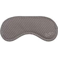 Daydream Dots Brown eye mask with pattern of delicate dots