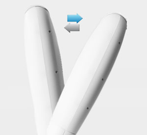 Stepless inclination adjustment of the Beurer TL80 daylight lamp