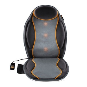Pleasant vibration massage. Five massage zones in the back and seat areas. Switches off automatically