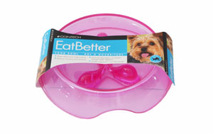 The ingenious system of the EatBetter bowl prevents discomfort caused by your dog eating too quickly.