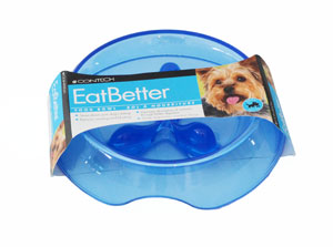 The ingenious system of the EatBetter bowl prevents discomfort caused by your dog eating too quickly.