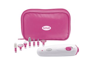 Manicure and pedicure device with high quality bits for taking care of natural nails and for callus removal.
