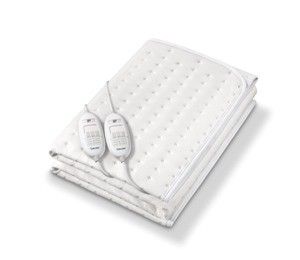 Double sized electric under blanket Beurer TS 26: Safety and comfort, thanks to the Beurer Safety System and the 3 illuminated temperature settings