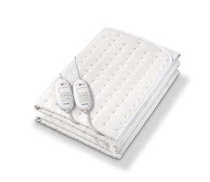 Chauffe-matelas double Beurer TS 26 : confort & sécurité grâce au système sécurisé Beurer et à l'interrupteur à 3 niveaux éclairé