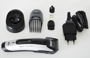 Ideal to use at home or at the destination of your journey: the Braun Series 7 is a reliable companion when it comes to trimming the beard or hair. 