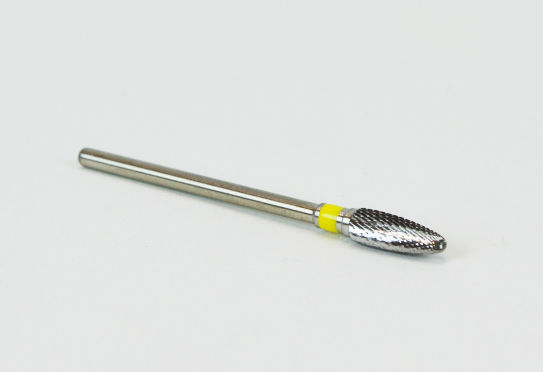 This Promed carbide bit of the yellow series makes your work on artificial nails easier.