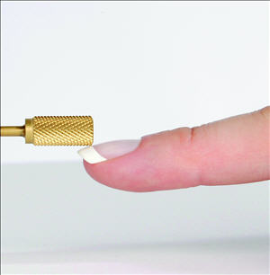 Zylinderförmiger Promed Titan-Bit mit Goldkopf