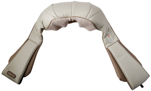 Passt sich gut an, entspannt mit Massage und Wärme: das Homedics Shiatsu-Nackenmassagegerät NMS-620HA ist mit zwei praktischen Haltegriffen ausgestattet.
