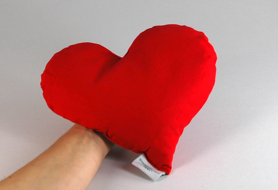 The heart-shaped grape seed pillow is also a nice gift idea