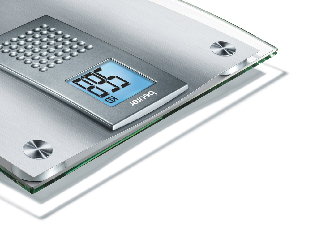 Großes LCD-Display mit blauer Beleuchtung