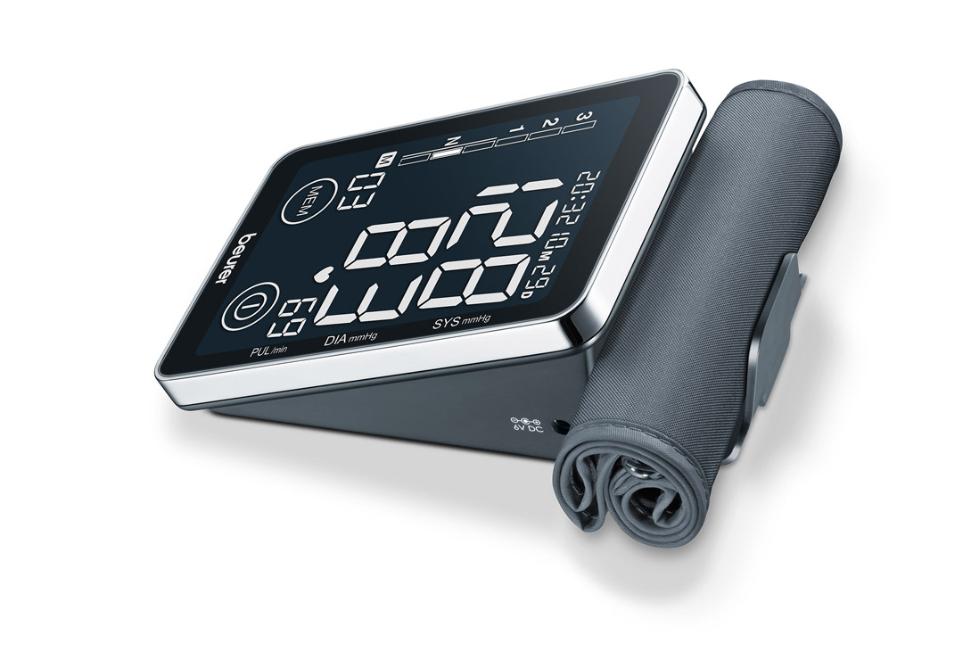 The Beurer BM58 blood pressure monitor is equipped with a cuff holder