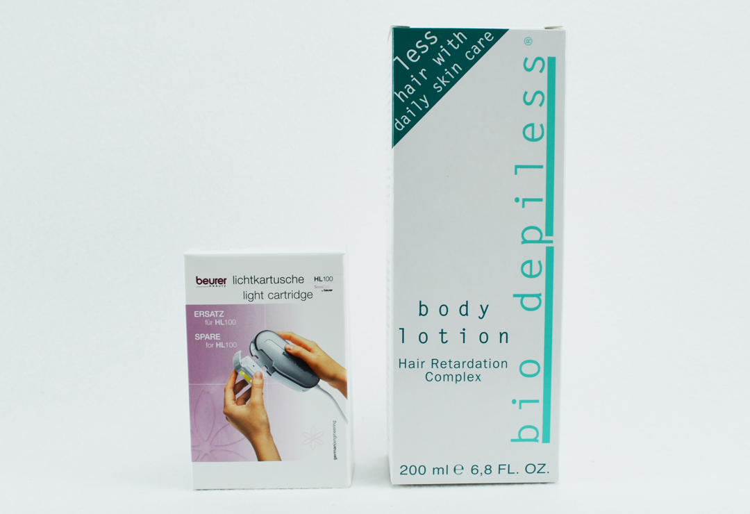 Ersatzblitzlampe & 200 ml Body Lotion von Bio Depiless