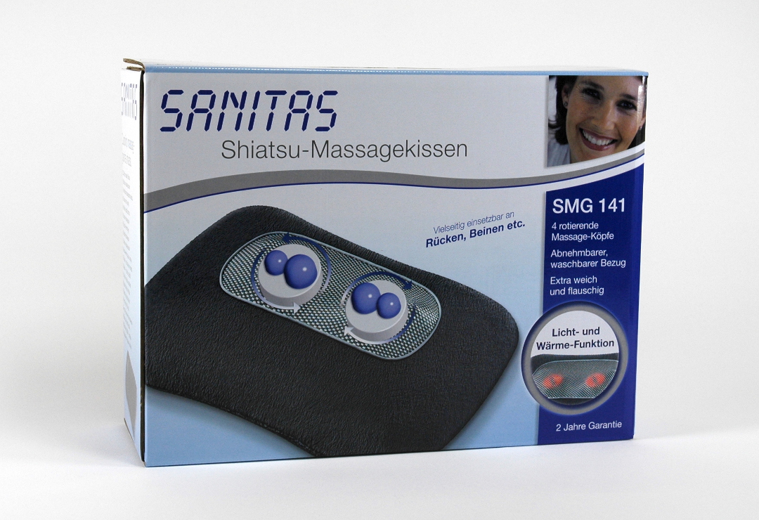 Das Beurer Sanitas SMG141 bietet eine flexible Massage mit Licht und Wärme