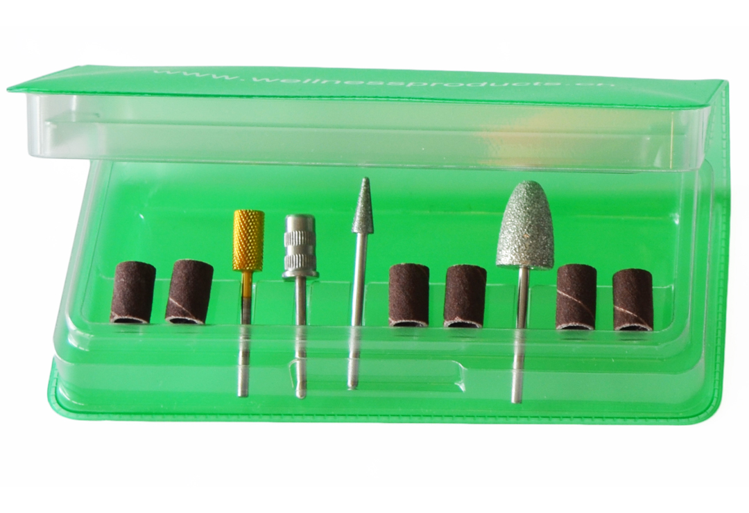 Die perfekte Basis für Ihr Nagelpflegeprogramm: mit stufenlos einstellbarer Drehzahl, Handstückhalter und rutschfesten Gummifüsschen.