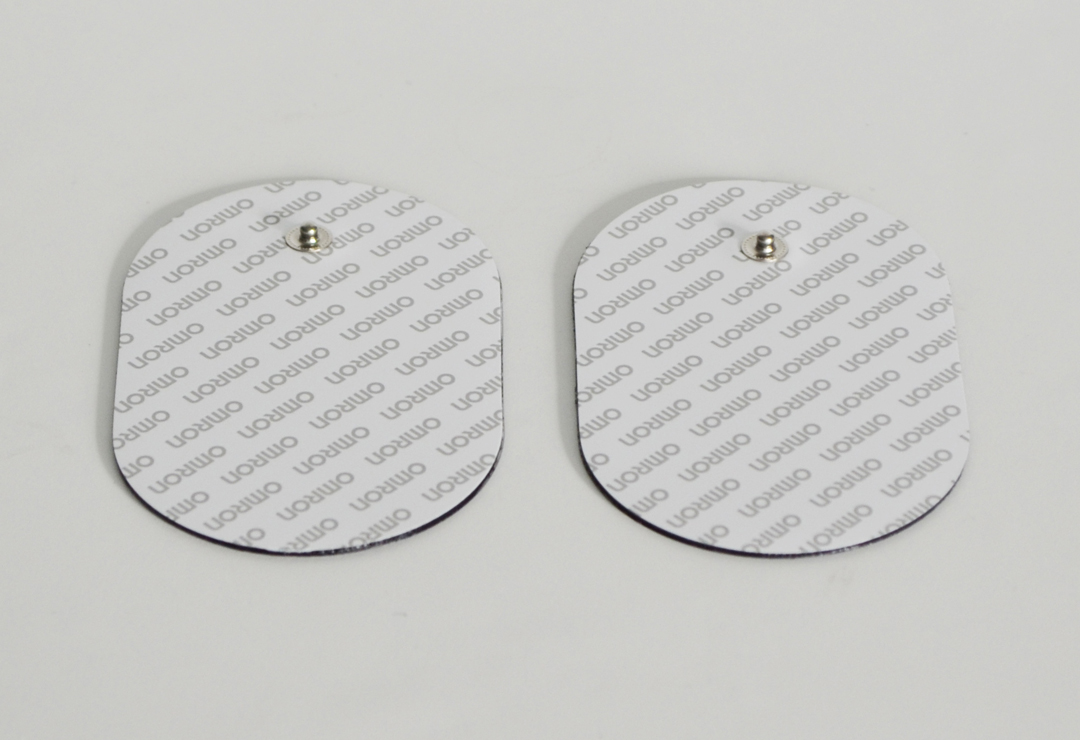 1 Paar Ersatz-Elektroden-Pads für die Schmerzlinderung mit TENS-Geräten von Omron.