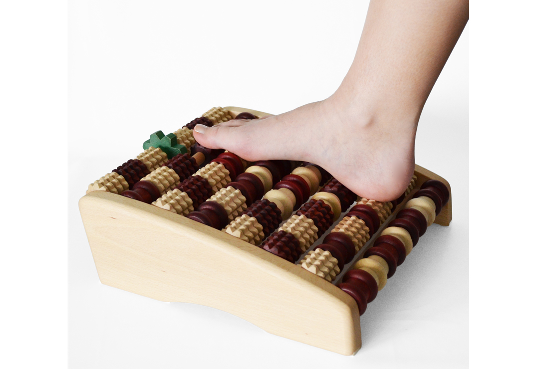 Rouleau Confort pour les pieds. Top Qualité de PediVital fait en bois bien séché pour le massage ciblant des plus petites zones de réflexe. 