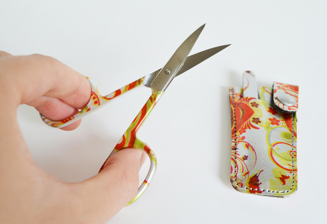 Nail scissors from the manicure kit