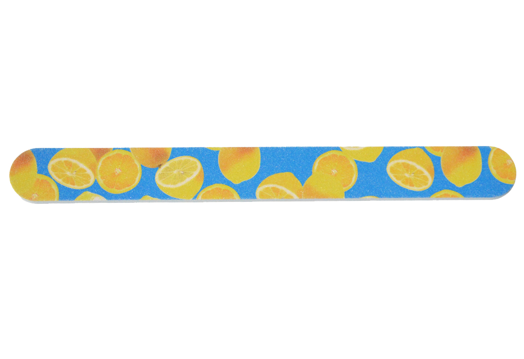 Nail file with orange motif