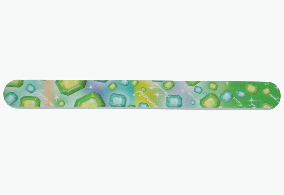Nail file with a colorful motif