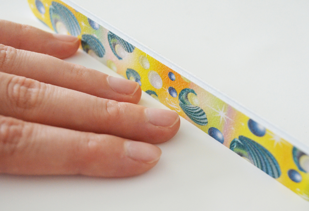 Nail file with a beautiful design