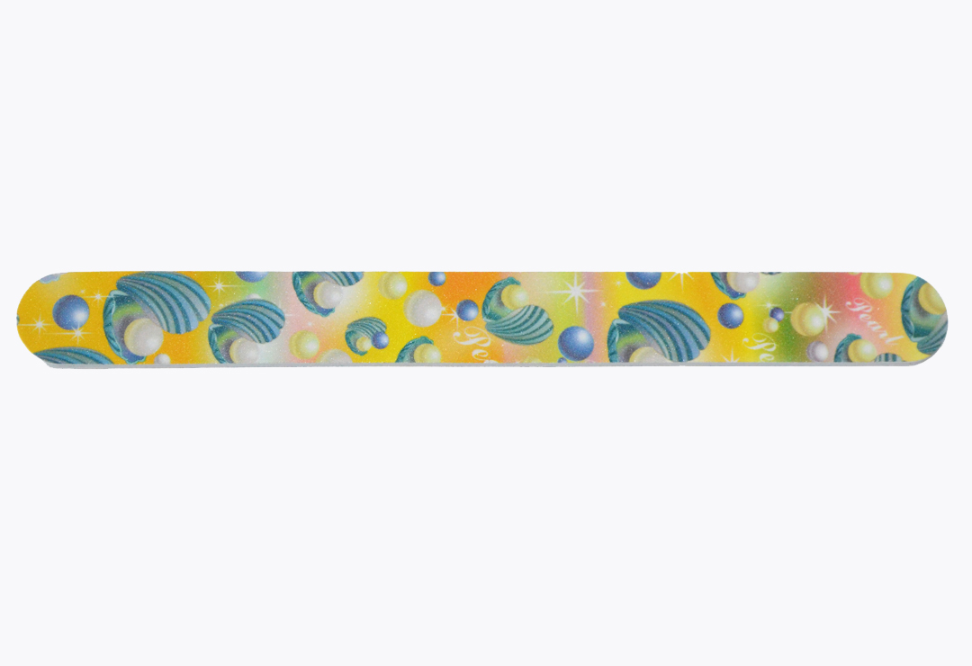 Nail file with a colorful motif