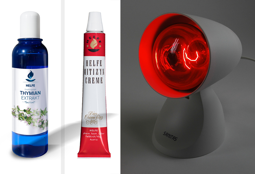 Helfe package against cold & Beurer Sanitas SIL 06 Infrared Lamp
