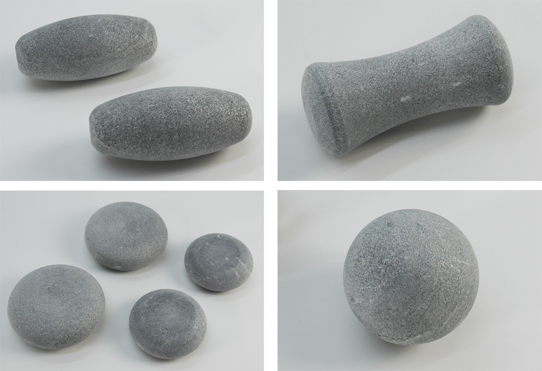 The Hukka soapstones in different shapes are suitable for different areas of the body
