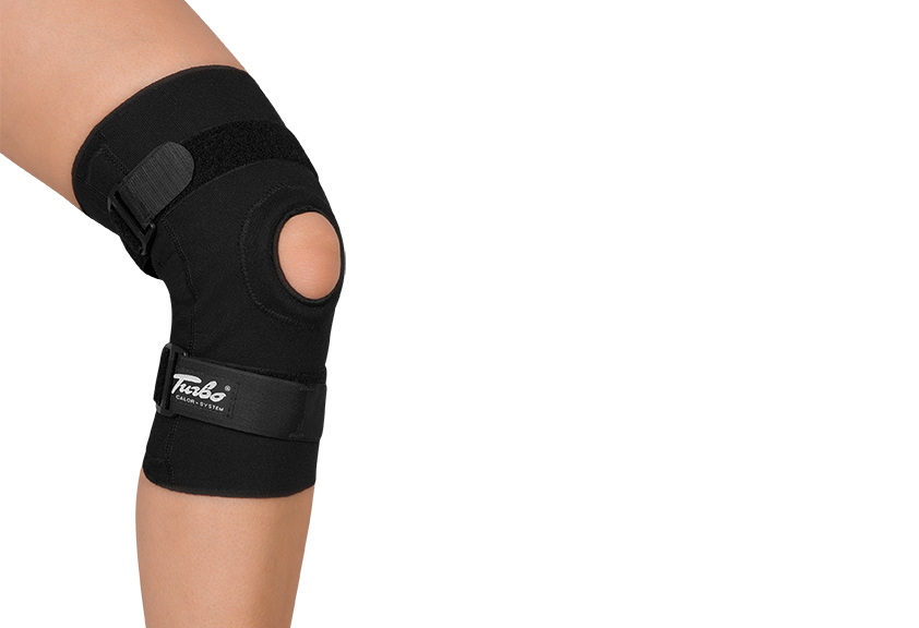 The stabilization protects from over-exercising: TurboMed knee bandage