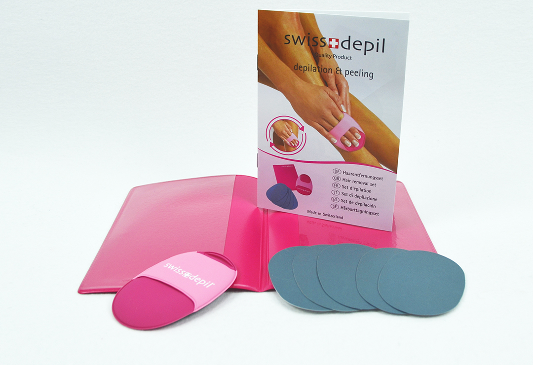 Simple et indolore grâce à de simples mouvements de massage : Swissdepil Mini