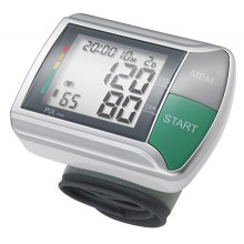 Blutdruckmessgerät für das Handgelenk, einfach zu bedienen, digitale Anzeige der gemessenen Werte, Einstufung gemäss WHO, Arythmieanzeige