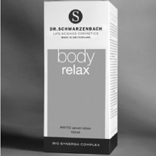 Dr.Schwarzenbach® BodyRelax sorgt für ein rundum entspanntes Wohlbefinden, zieht<br>rasch ein und hinterlässt ein frisches Hautgefühl.