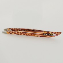 Orange tweezers, swinging design and shape