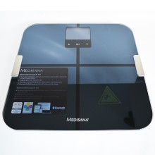 La Medisana BS440 est une balance personnelle multifonctionnelle avec affichage numérique et design plat en verre de sécurité de haute qualité.