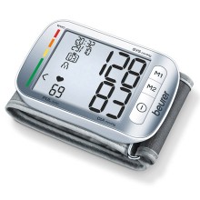 Automatische Blutdruck- und Pulsmessung am Handgelenk, mit Datum- und Uhrzeitanzeige 
