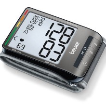 Automatische Blutdruck- und Pulsmessung am Handgelenk, mit Datum- und Uhrzeitanzeige 