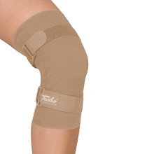 The Turbo Med knee support stabilizes and warms the knee