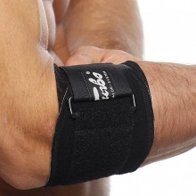 The Turbo Med 360 tennis elbow band can be worn on the right or left