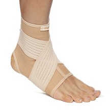 The Turbo Med ankle brace supports the ankle and metatarsus