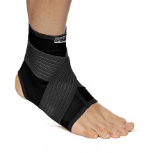 The Turbo Med ankle brace supports the ankle and metatarsus