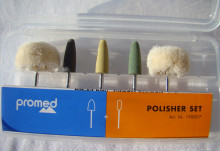 Trousse pour polissage Promed - pour polir les ongles artificiels et naturels.