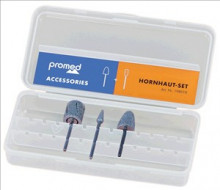 Promed Callus Abrasive Set: For removing intense calluses and calluses as well as for removing cuticles.
