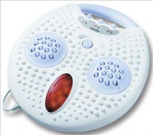 L'appareil de massage de pieds est muni de 3 interrupteurs : - fonction chauffage, - chaleur infrarouge, - et massage pieds.