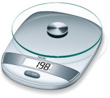 Balance de cuisine en verre Beurer KS31, avec des chiffres de 16 mm - précise et conviviale, avec un maximum de 5 kg<br>