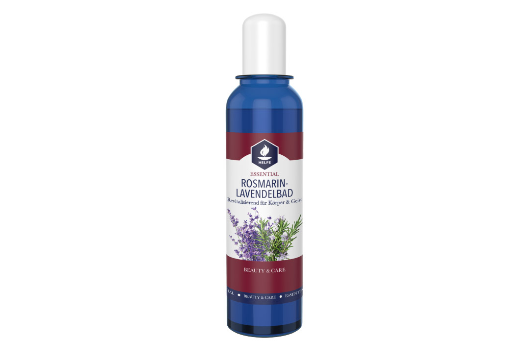 Durchblutungsfördernd und erfrischend: Helfe Badeemulsion Rosmarin-Lavendel
