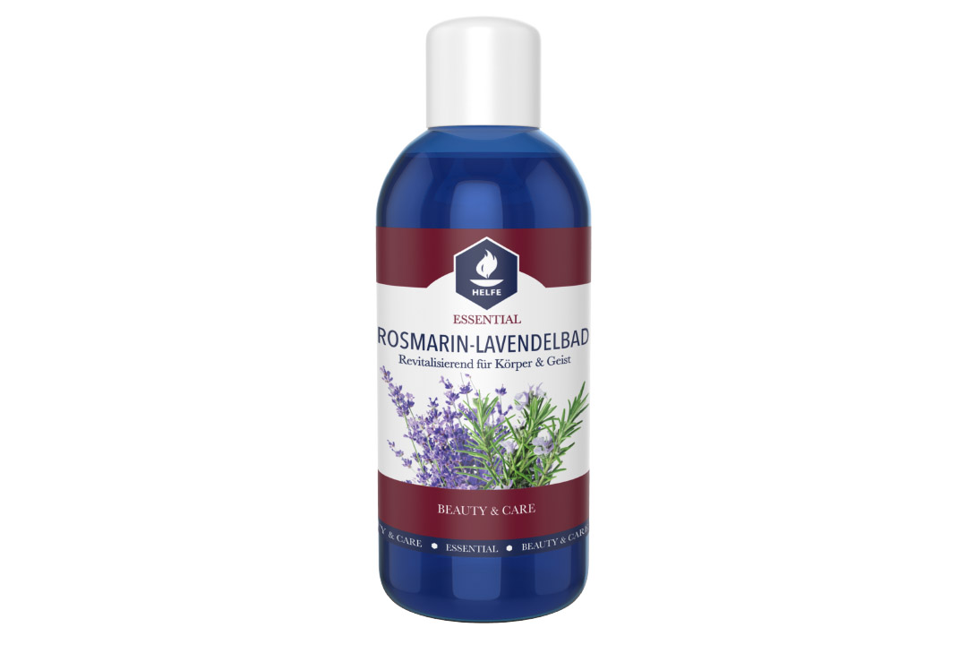 Durchblutungsfördernd und erfrischend: Helfe Badeemulsion Rosmarin-Lavendel