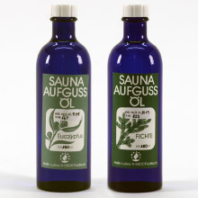 Olio per la sauna di Helfe: eucalipto e abete rosso a base di oli essenziali