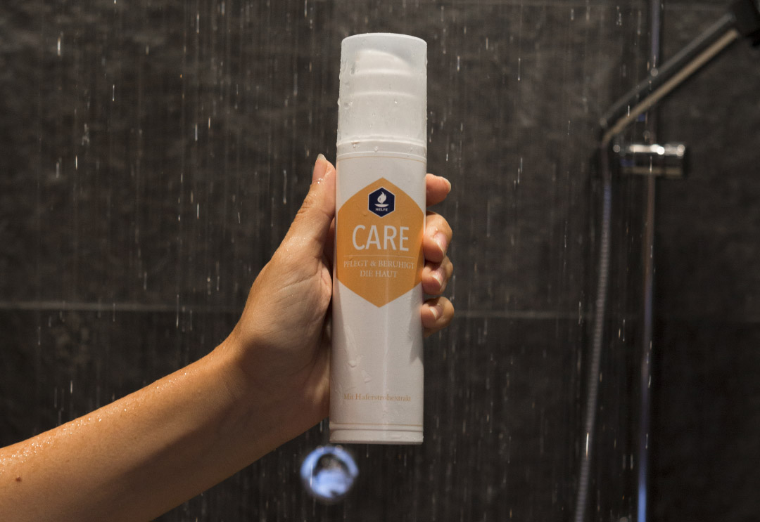 Helfe Care Duschgel für milde Hautpflege beim Duschen